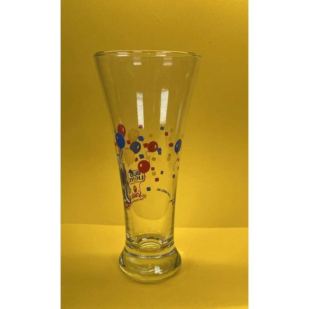 1987 Bud Light Beer Spuds‎ MacKenzie, The Original Party Animal Glass